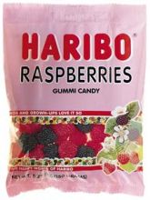 Haribo Gummi Raspberries - 12 / Box