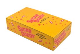 Miniature Sugar Daddy Delicious Milk Caramel Lollipops - 48 / Box