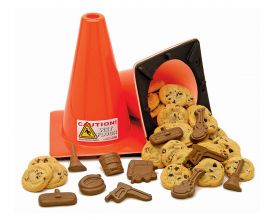 Traffic Cone Chocolate and Cookie Gift Combination - 1 Unit