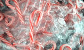 Each case contains 500 Individually Wrapped Candy Canes