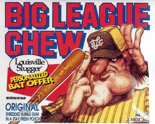 Vintage 1980's BIG LEAGUE CHEW Shredded Bubble Gum 