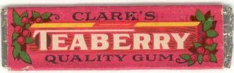 Vintage Teaberry Gum